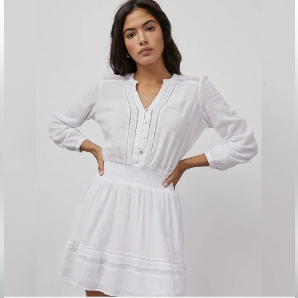 RAILS Jasmine White Lace Detail Dress - Picture 2 of 13